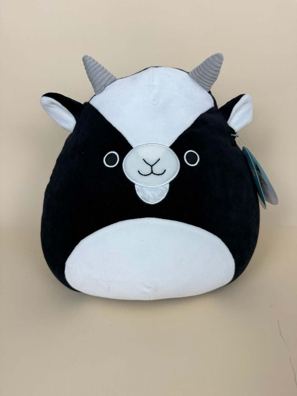 Squishmallows Gregory the Black and White Goat 12-inch Plush